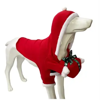 Cão de Natal Traje | Engraçado de animal de Estimação Cosplay, Roupas de Papai Noel com uma Roupa Pegajoso Fivela | Roupas de Inverno Quente de Festa Cosplay Custo